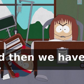 and then we have to go.