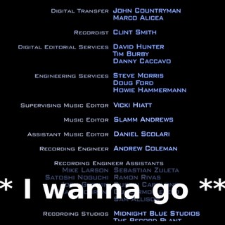 * I wanna go **