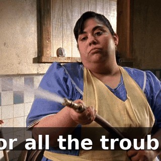 For all the trouble