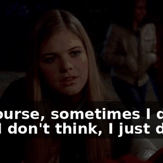 Of course, sometimes I drive and I don't think, I just drive.