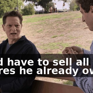 He'd have to sell all the shares he already owns.