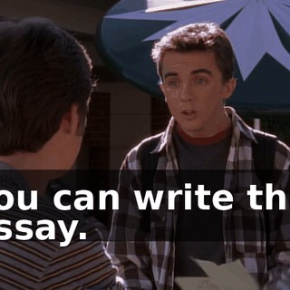 You can write this essay.