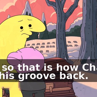 And so that is how Charlie got his groove back.