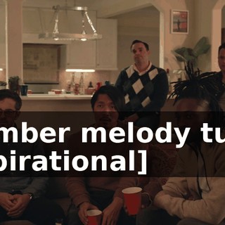 [somber melody turns inspirational]