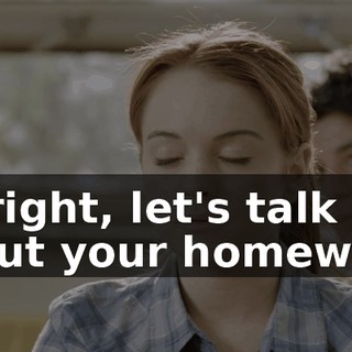 All right, let's talk about your homework.