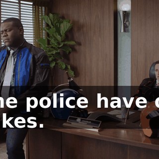 The police have on Nikes.