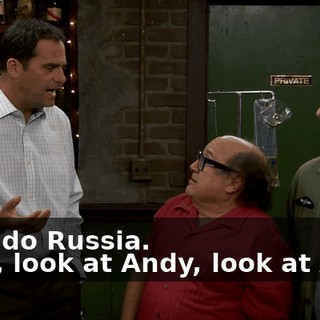 - You do Russia. - Hey, look at Andy, look at Andy.