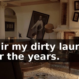 to air my dirty laundry over the years.