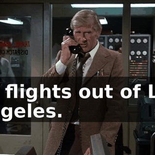 on flights out of Los Angeles.
