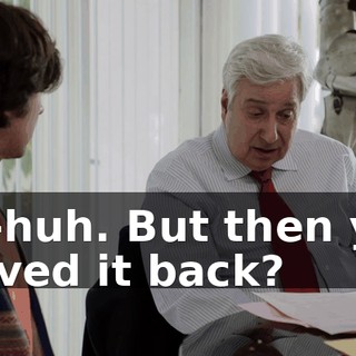 Uh-huh. But then you moved it back?