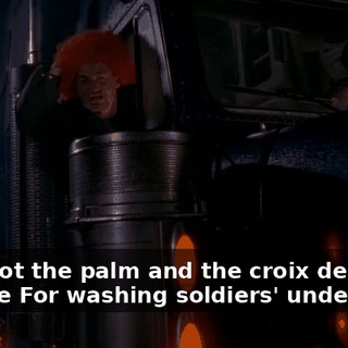 ♪ She got the palm and the croix de guerre For washing soldiers' underwear ♪