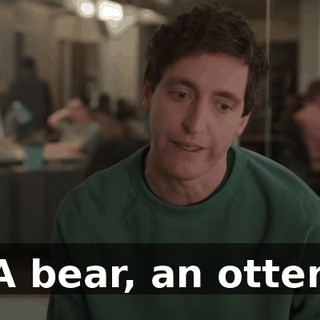 A bear, an otter.