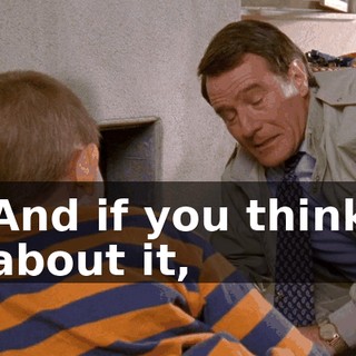 And if you think about it,