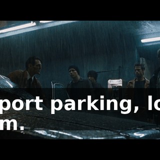 Airport parking, long term.