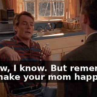I know, I know. But remember, it'll make your mom happy.