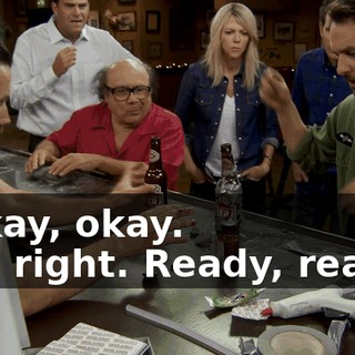- Okay, okay. - All right. Ready, ready?