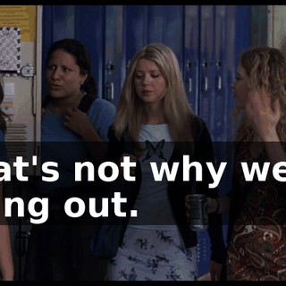 That's not why we're going out.
