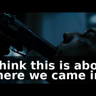 I think this is about where we came in.