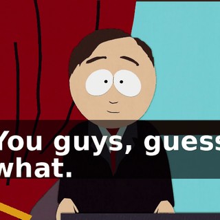 You guys, guess what.