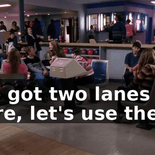 We got two lanes here, let's use them!