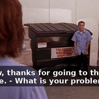 - Wow, thanks for going to the mat for me. - What is your problem?