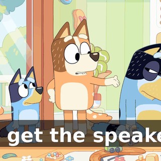 I'll get the speaker!