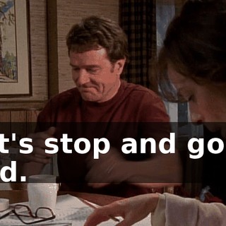 Let's stop and go to bed.