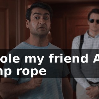I stole my friend Ali's jump rope