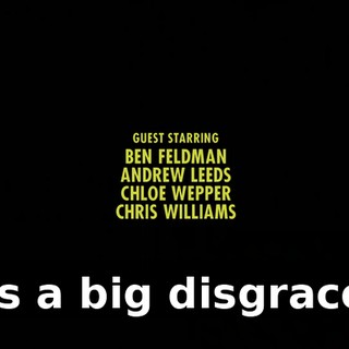 ♪ Is a big disgrace ♪