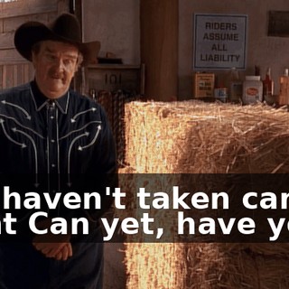 You haven't taken care of Paint Can yet, have you?
