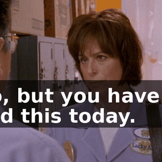 No, but you have to end this today.