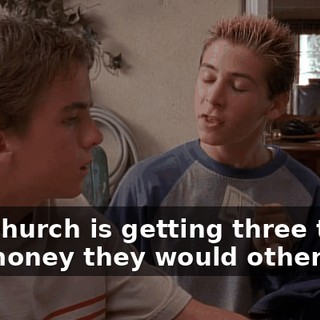 The church is getting three times the money they would otherwise.