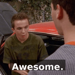 Awesome.