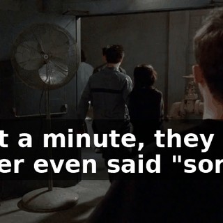 Wait a minute, they never even said "sorry!"