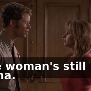 The woman's still in a coma.
