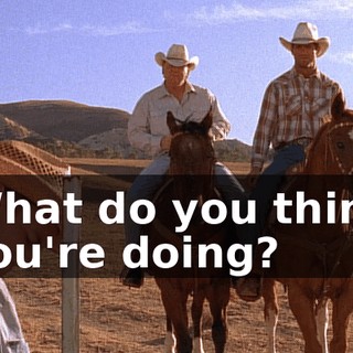 What do you think you're doing?