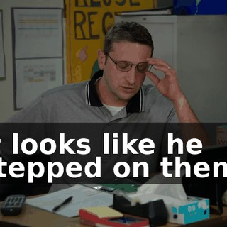 It looks like he stepped on them,
