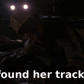 I found her tracks!