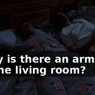Why is there an armoire in the living room?