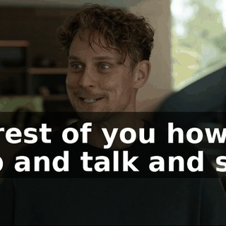the rest of you how to shop and talk and stuff.