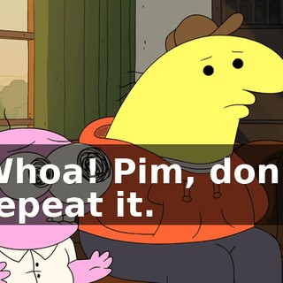Whoa! Pim, don't repeat it.