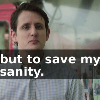 but to save my sanity.