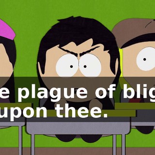 The plague of blight is upon thee.