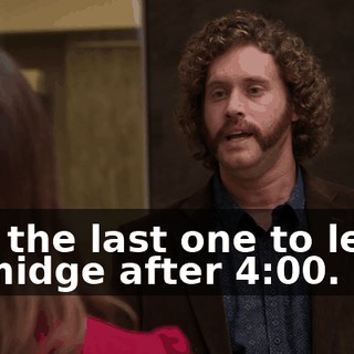 and the last one to leave a smidge after 4:00.
