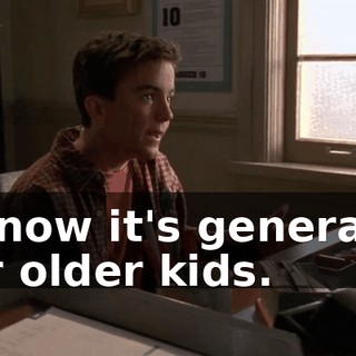 I know it's generally for older kids.