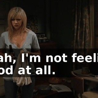 Yeah, I'm not feeling good at all.