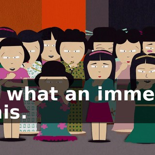 Oh, what an immense penis.