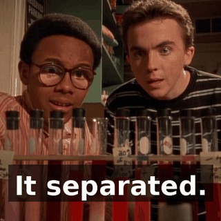 It separated.