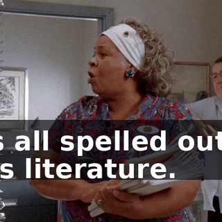It's all spelled out in this literature.