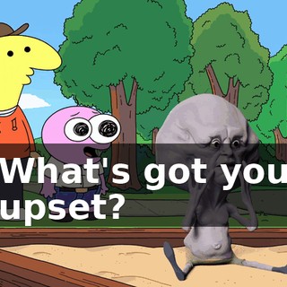 What's got you upset?